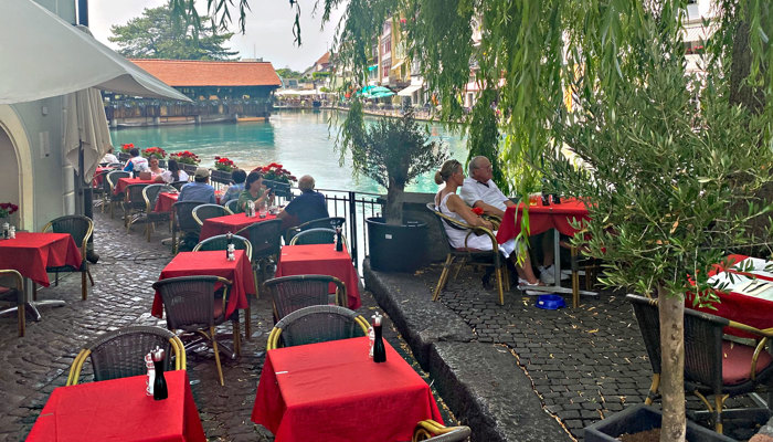 Verpflegung an der Aare in Pausen von Schulen Thun