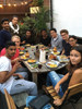 Sprachaufenthalt England - Essen mit Freunden aus der Türkei, Saudi Arabien und der Schweiz