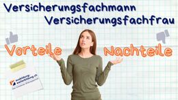 Vorschaubild des Videos «Versicherungsfachmann / Versicherungsfachfrau: 5 Vorteile, 4 Nachteile»