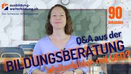 Preview of the video «Continuing education, further training over 50?»