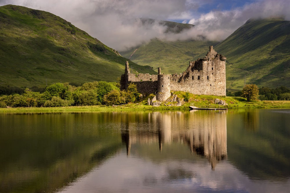 Kilchurn Castle in den Highlands von Schottland