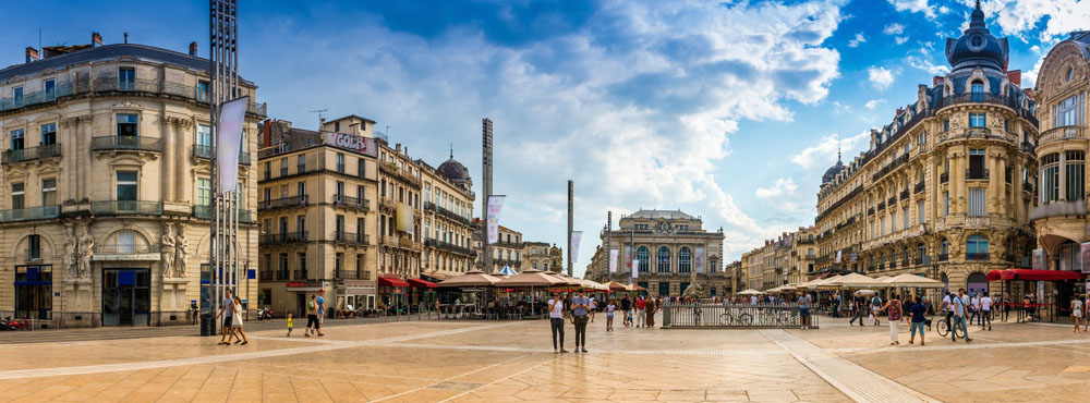 Der Place de la Comédie – ein zentraler Treffpunkt