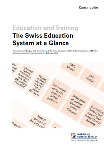 Le système éducatif suisse en un coup d'œil